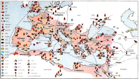 De Economie In Het Romeinse Rijk Bron Sesam Atlas Bij De Wereldgeschiedenis Baarn