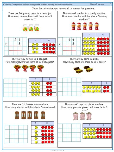 Recall And Use Multiplication And Division Facts For The 3 4 And 8