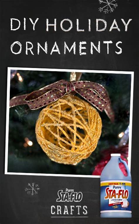 Diy Crafts How To Create Holiday Ornaments Using Purex