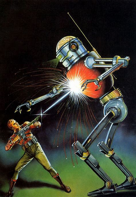 Robert Fuqua The Mad Robot Science Fiction Art Retro Futurism Vintage Robots