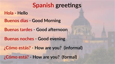 How To Say Cordial Greetings In Spanish