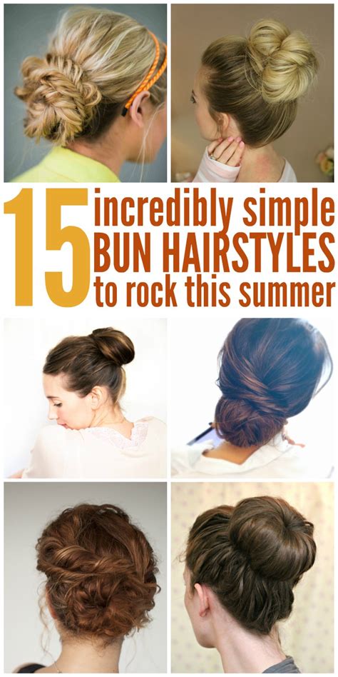 Hairstyle Easy Bun Hairstyle Guides
