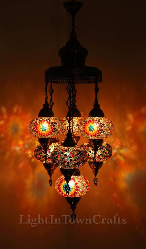 Globe Sultan Chandelier Turkish Mosaic Lamp Moroccan Hanging Ceiling