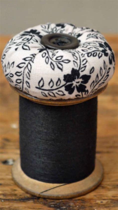 A Vintage Spool Of Thread I Turned Into A Pincushion Spool Crafts