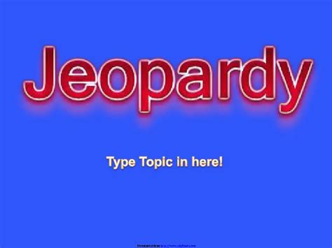 Basic Jeopardy Template Pdfsimpli