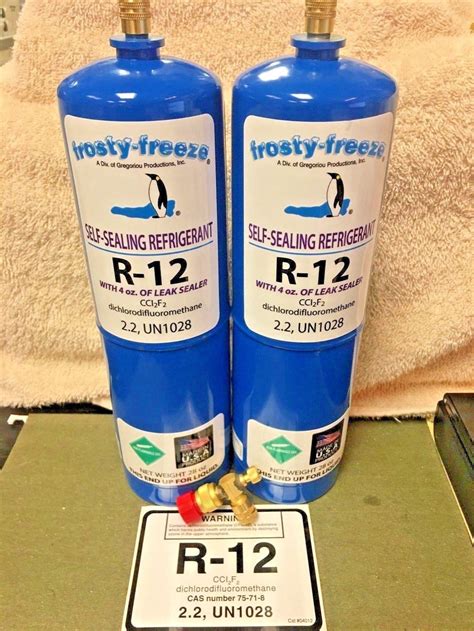 R12 Refrigerant R 12 2 28 Oz Cans With Leak Stop Proseal Xl4 1