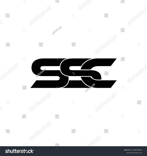Ssc Letter Monogram Logo Design Vector Stock Vector Royalty Free