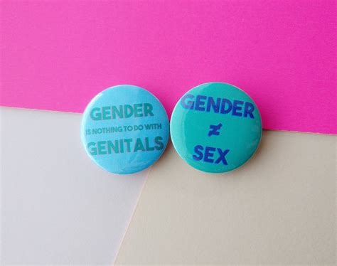 Gender Not Sex Badge Set Non Binary T Lgbt Pins Etsy Free Hot Nude