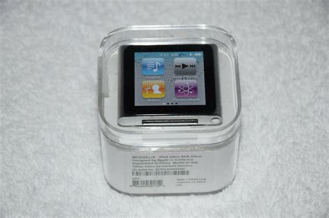 Apple Ipod Nano 6th Generation 8gb Silver Mc525lla Aac Wav Mp3 Media
