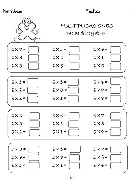 Multiplicaciones Ficha Interactiva Mental Maths Worksheets Sequencing