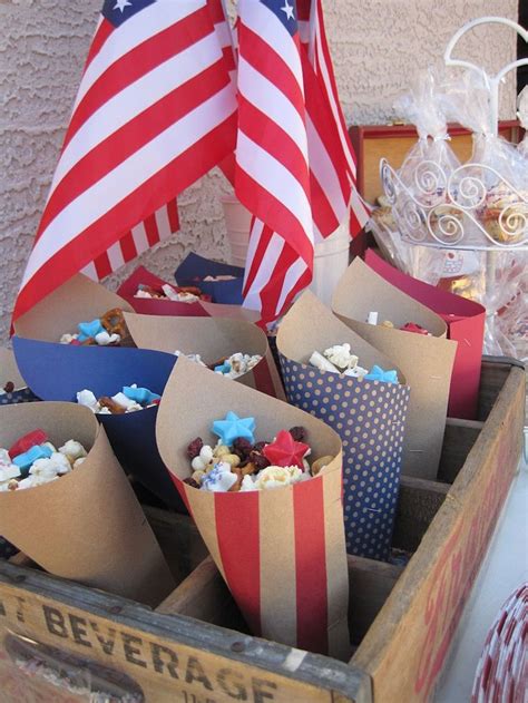 Red White And Blue Celebration Tables The Paper Cones Success