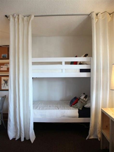 Create Privacy On Bunkbeds With Curtains Bunk Bed Curtains Bunk Bed