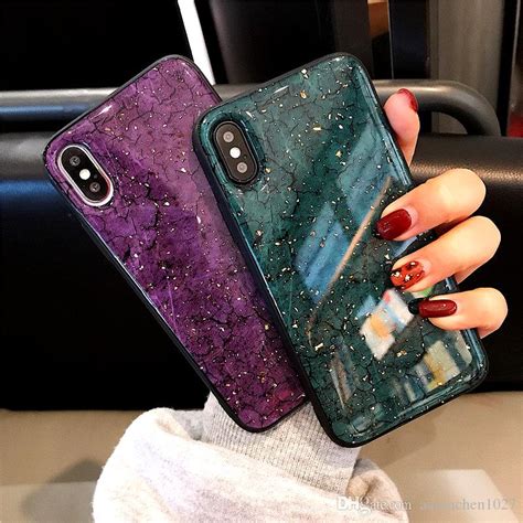 Gold Sequins Marble Soft Case For Samsung Galaxy A50 A10s A20 A30 A40s