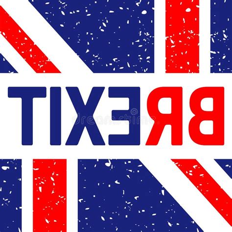 Brexit Text Uk Flag Vector Symbol Icon Design Beautiful Illustration