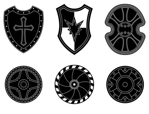 Icon Set Of Ancient Medieval Shield ~ Icons ~ Creative Market