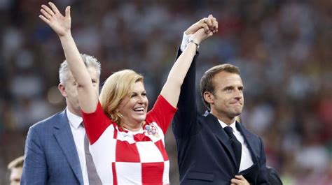 Under section 107 of the copyright act 1976, allowance is made for 'fair use' for purposes such as criticism, comment, news reporting, teaching. Soaked but smiling, Croatian president Kolinda Grabar Kitarovic wins fans; see pics