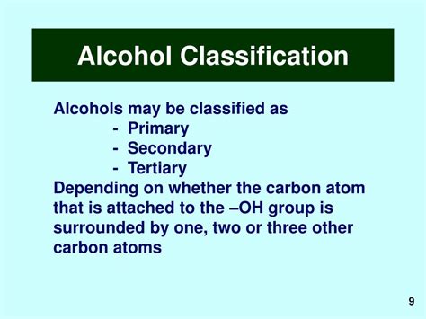 Ppt Alcohols Powerpoint Presentation Free Download Id3571080