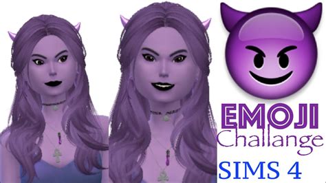 Smiley Devil Emoji Emoji Challenge Cas Sims 4 Youtube