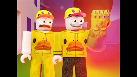 Infinity Gauntlet Murder Mystery In Roblox Thanos Youtube