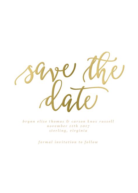 Download High Quality Save The Date Clipart Gold Transparent Png Images