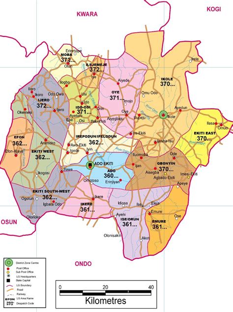 The postal code for nigeria is 110001 or 23401 or 00176. List of Towns and Villages in Ekiti State Archives - Page ...