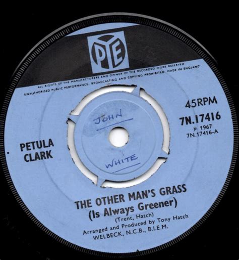 Petula Clark The Other Mans Grass Is Always Greener 1967 Push Out