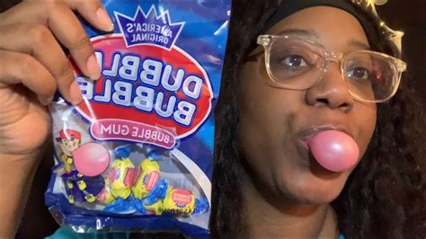 Asmr Trying Double Bubble Chewing And Blowing Bubbles Youtube