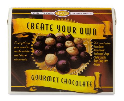 Mayers Create Your Own Gourmet Chocolates Kit DIY Chocolate Making