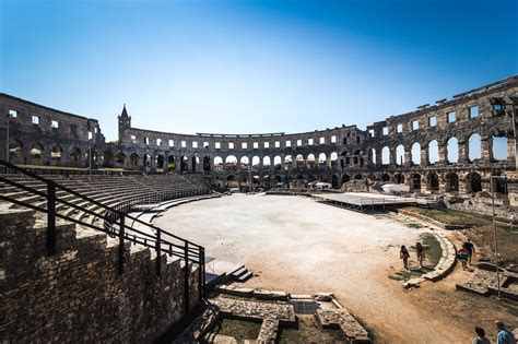 pula arena pula croatia built in the 1st century ad under the reign of emperor vespasian it