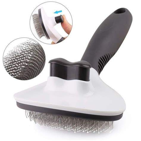 Self Cleaning Dog Cat Slicker Brush Grooming Brush Comb Shedding Tool