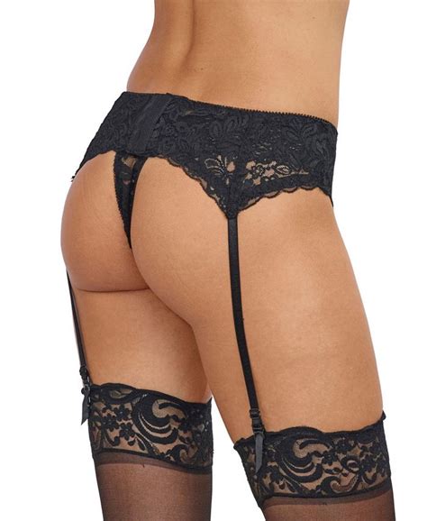 Dreamgirl Womens Sexy And Delicate Scalloped Lace Garter Belt