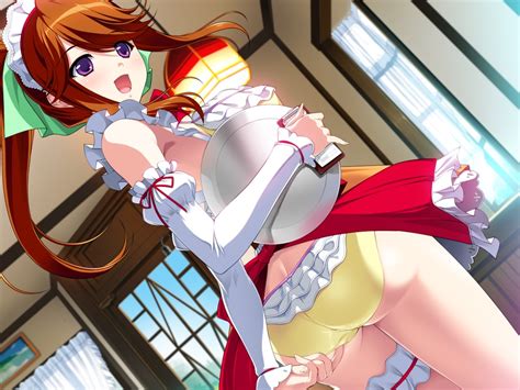 Nakano Sora Misono Chiharu Berochu Game Cg 1girl Adjusting Clothes Adjusting Panties