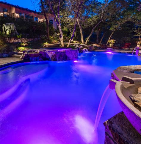 Light Up Your Night With These Colorful Led Pool Lights Premierpools