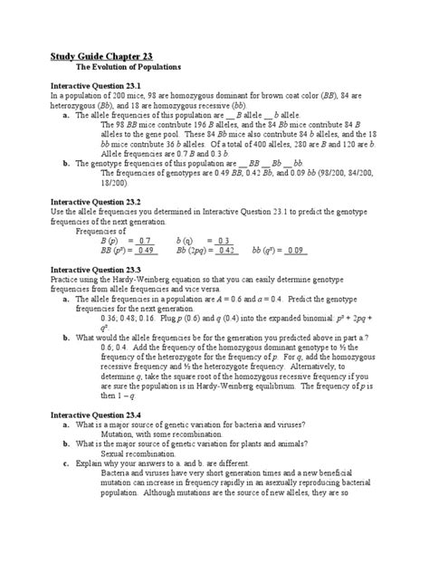 Sixty flowering plants are planted in a flowerbed. The Hardy Weinberg Equation Worksheet Answers - Worksheet List