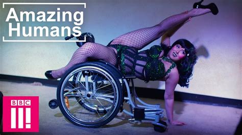 The Wheelchair Burlesque Performer Amazing Humans Youtube