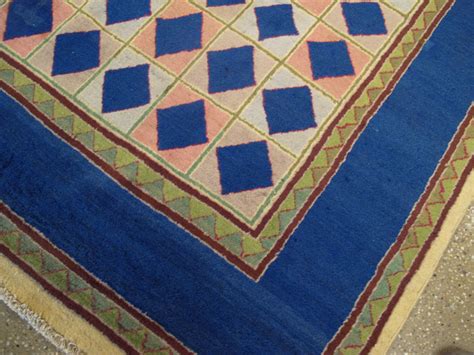 Vintage Indian Art Deco Carpet No 18745