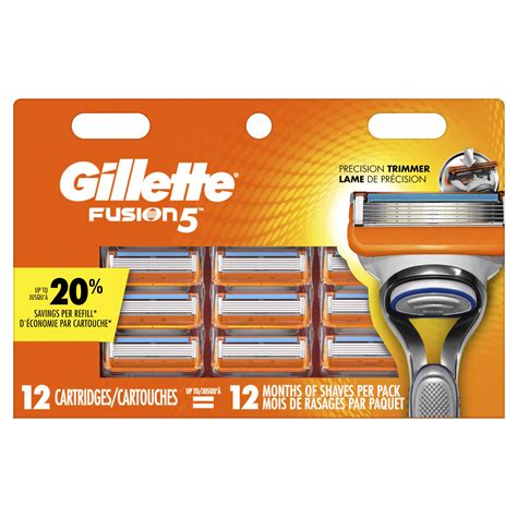 gillette fusion5 mens razor blades refill cartridges 12 ct