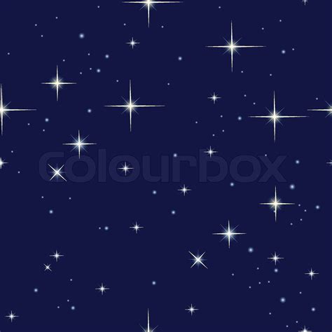 Night Sky And Stars Stock Vector Colourbox