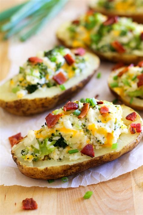This link is to an external site that may or may not meet accessibility guidelines. Broccoli Cheddar Twice Baked Potatoes | Wolf Gourmet Blog