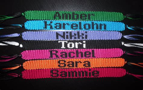 Names Friendship Bracelets
