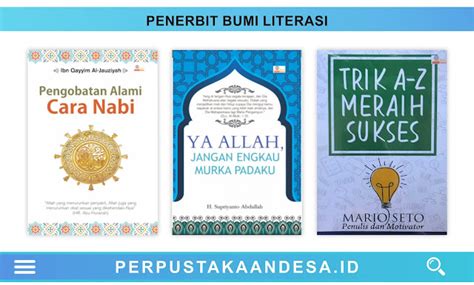 Daftar Judul Buku Buku Penerbit Bumi Literasi Perpustakaan Desa Indonesia