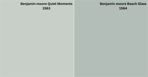 Benjamin Moore Quiet Moments Vs Beach Glass