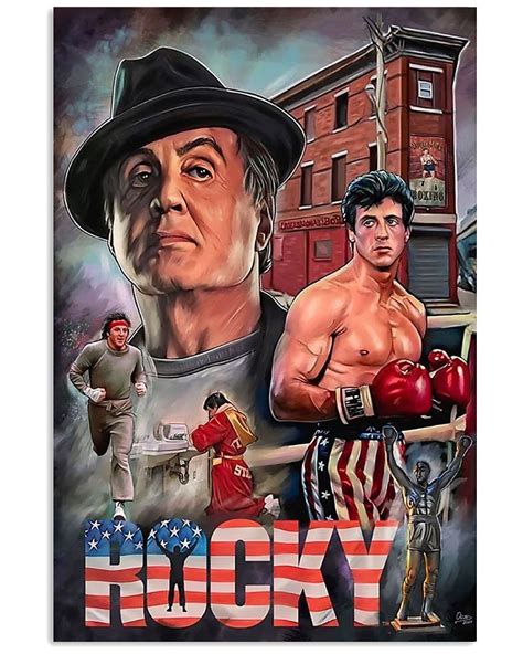 Rocky Balboa Sylvester Stallone Vintage Poster 17x24inches Etsy