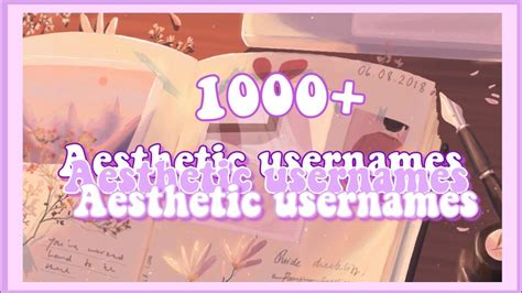 1000 Aesthetic Usernames YouTube