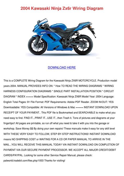 2008 kawasaki ninja zx6r wiring diagram hi, anonymous for this scenario you will need your service manual that has all fastener torque specs and. 2004 Kawasaki Ninja Zx6r Wiring Diagram by ElizabethCovey - Issuu