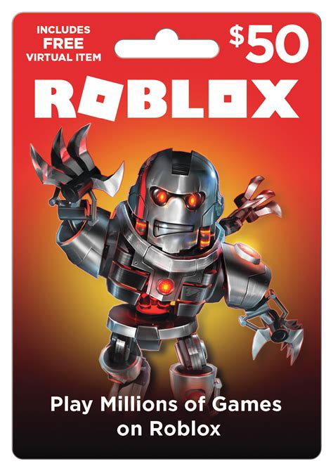 If you did it as credit instead, you'll have to receive a walmart gift card. Roblox $50 Game Card, Digital Download - Walmart.com
