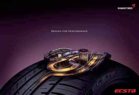 Kumho Tires Print Advert By Rhizome Design For Performance Ads Of