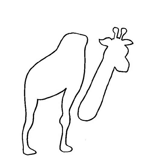 The main body of a giraffe has a characteristic shape—the shoulders are much higher than the hips, and the whole torso is quite short. Long Necked Giraffe Craft