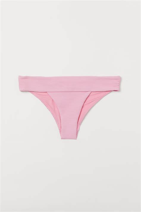Cheeky Bikini Bottoms Pinkribbed Ladies Handm Us