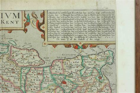 Antiques Atlas Early 17th Century Map Of Kent By Norden Kip